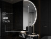 Semi-Circular Mirror with LED illumination A223 #8