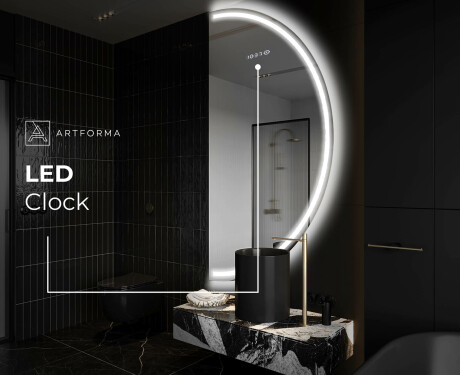 Semi-Circular Mirror with LED illumination A223 | right #7
