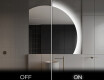 Half Circle Mirror LED lighted wall mirror Q221 #3