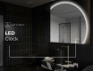 Half Circle Mirror LED lighted wall mirror Q221 #8