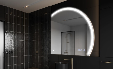 Half Circle Mirror LED lighted wall mirror Q222