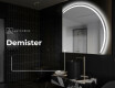 Semi-Circular Mirror with LED illumination Q223 #9