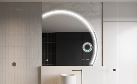 Semi-Circular Mirror with LED illumination Q223