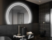 Half Circle Mirror LED lighted wall mirror W223