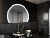 Half Circle Mirror LED lighted wall mirror W223