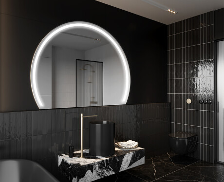 Half Circle Mirror LED lighted wall mirror W223