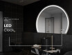 Half Circle Mirror LED lighted wall mirror W223 #8