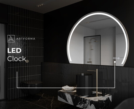 Half Circle Mirror LED lighted wall mirror W223 #8