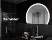 Half Circle Mirror LED lighted wall mirror W223 #9