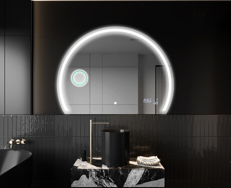 Half Circle Mirror LED lighted wall mirror W223 #10