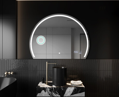 Half Circle Mirror LED lighted wall mirror W223 #10