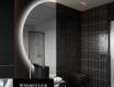 Semi-Circular Mirror with LED illumination D221 | left