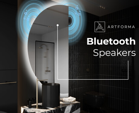 Semi-Circular Mirror with LED illumination D221 | left #5