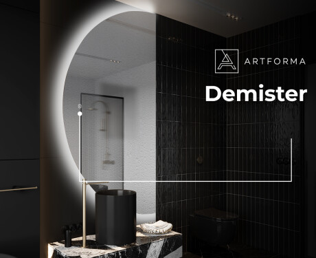 Semi-Circular Mirror with LED illumination D221 | left #8