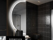 Semi-Circular Mirror with LED illumination D222 | left