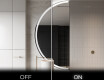 Semi-Circular Mirror with LED illumination D222 | left #3