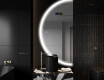 Semi-Circular Mirror with LED illumination D222 #9