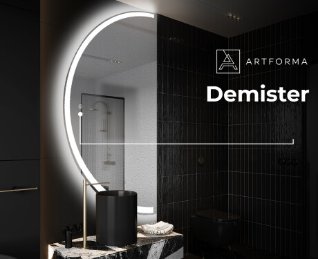 Semi-Circular Mirror with LED illumination D222 | left #8