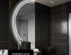 Semi-Circular Mirror with LED illumination D223 | left