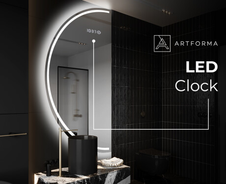 Semi-Circular Mirror with LED illumination D223 | left #7