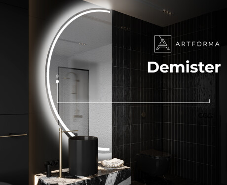 Semi-Circular Mirror with LED illumination D223 | left #8