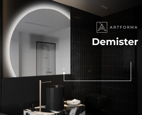 Half Circle Mirror LED lighted wall mirror X221 #8