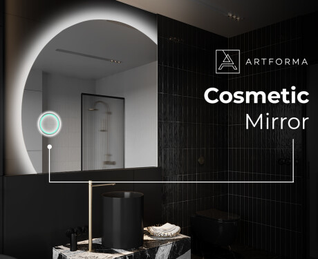 Half Circle Mirror LED lighted wall mirror X221 #9