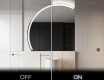 Semi-Circular Mirror with LED illumination X222 #3