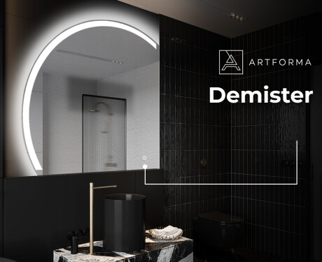 Semi-Circular Mirror with LED illumination X222 #8