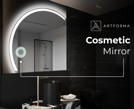 Semi-Circular Mirror with LED illumination X222 #9