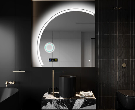 Semi-Circular Mirror with LED illumination X222 #10