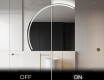 Half Circle Mirror LED lighted wall mirror X223 #3