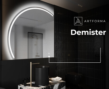 Half Circle Mirror LED lighted wall mirror X223 #8