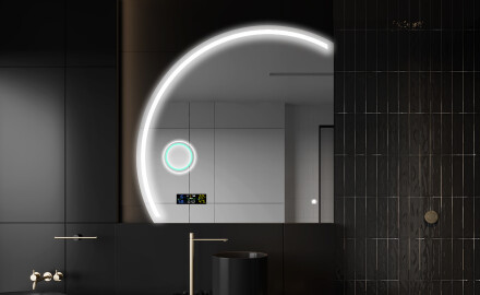 Half Circle Mirror LED lighted wall mirror X223