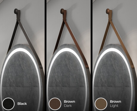 Artforma Round hanging mirror with lights L33