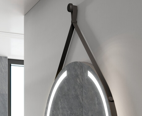 Round hanging mirror with lights L97 #2