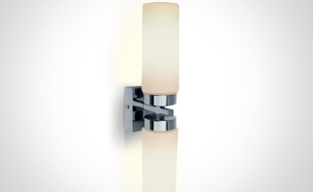 ANAVRA 40W Wall Sconce, IP44, Chrome-Plated
