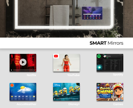 Illuminated Bathroom Mirror LED Lighting L146 #3