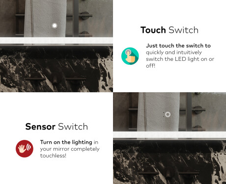 Illuminated Bathroom Mirror LED Lighting L146 #9