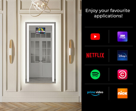 Full length hallway mirror backlit LED L11 #2