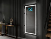 Long wall hallway mirror backlit LED L15