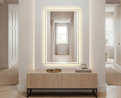 Full length hallway mirror backlit LED L49