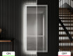 Long wall hallway mirror backlit LED L57 #7