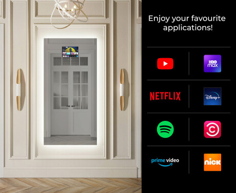 Full length hallway mirror backlit LED L58 #2