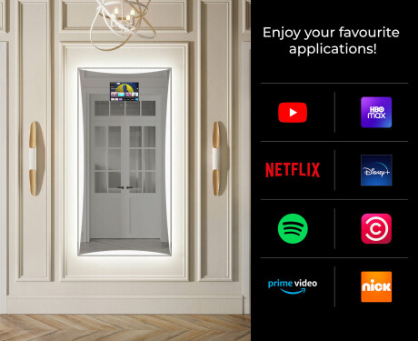 Long wall hallway mirror backlit LED L77 #2