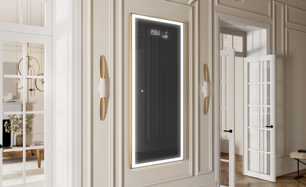 Full lenght hallway mirror backlit LED L01