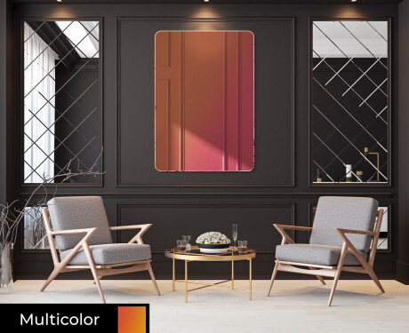 Rounded modern decorative mirrors L172 #7