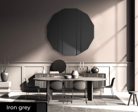 Round hanging mirror decor L176 #5