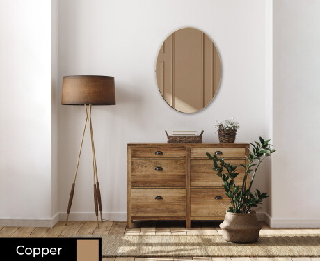 Oval hanging mirror decor L179 #2