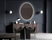 Oval hanging mirror decor L179 #4